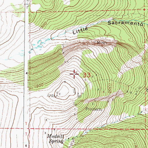 Topographic Map of Silver Star Mine, CO