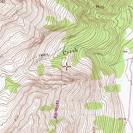 Topographic Map of Eclipse Mine, CO