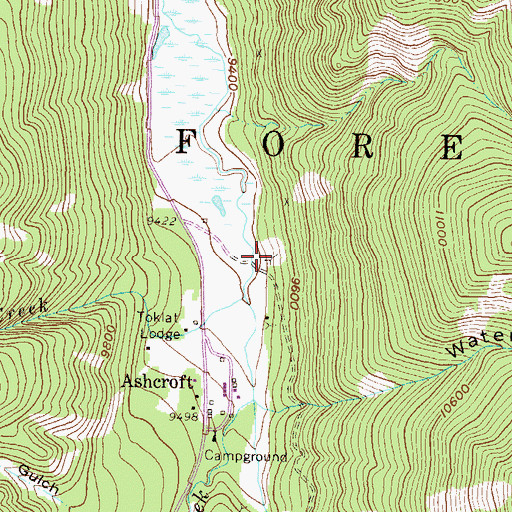 Topographic Map of Gem Mine, CO