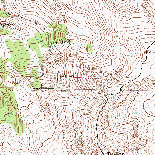 Topographic Map of Pitkin Iron Mine, CO