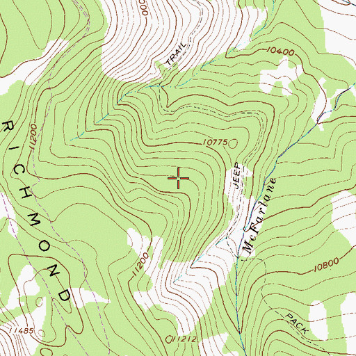 Topographic Map of Single Jack Group Mine, CO