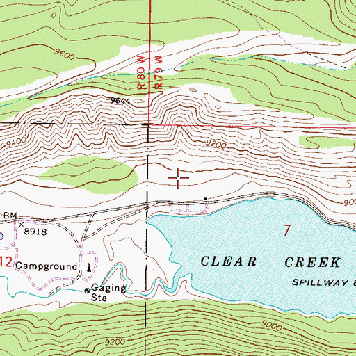 Topographic Map of Magenta Mine, CO