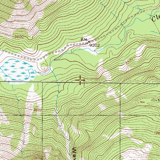Topographic Map of Savage Placer Mine, CO