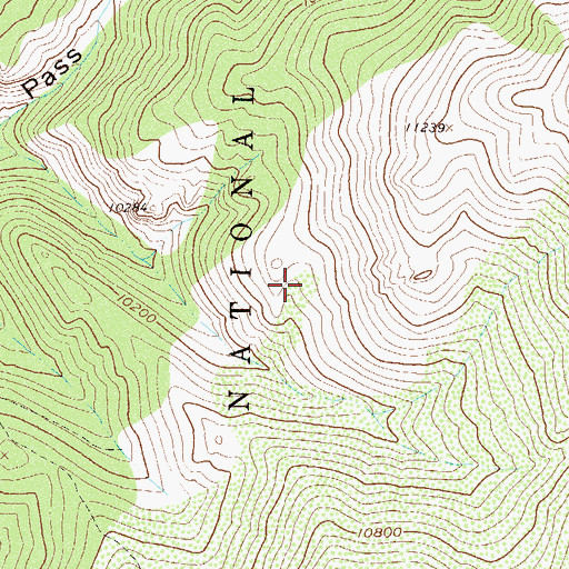 Topographic Map of Elco Placer Mine, CO