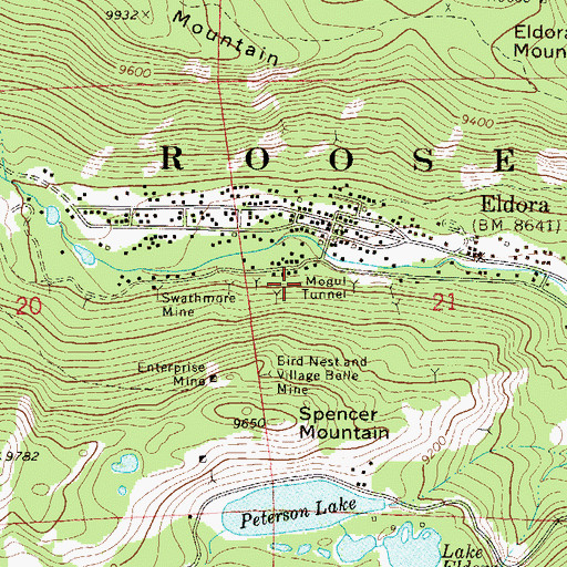 Topographic Map of Amy Paul Mine, CO