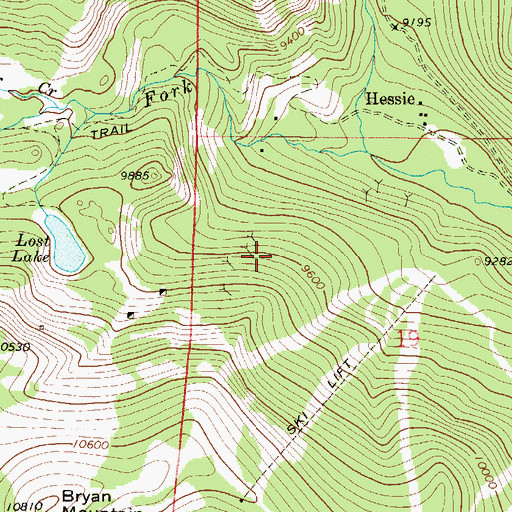 Topographic Map of Norway Mine, CO