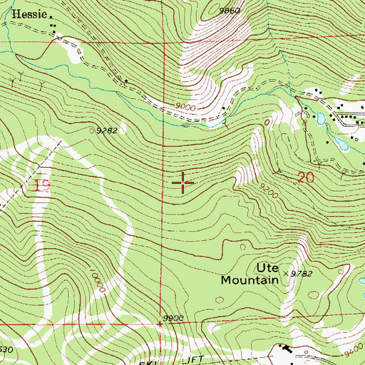 Topographic Map of Scandia Mine, CO