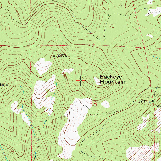 Topographic Map of Little Johnny Mine, CO