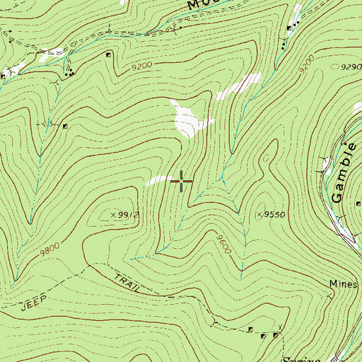Topographic Map of Penobscot Mine, CO