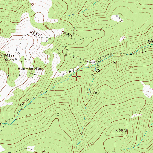 Topographic Map of Amanda Mine, CO