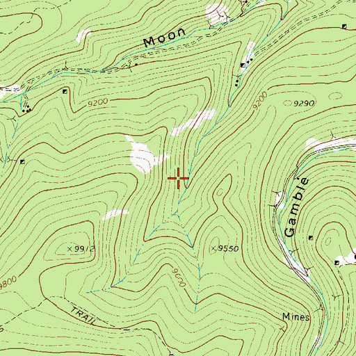 Topographic Map of Wolftone Mine, CO