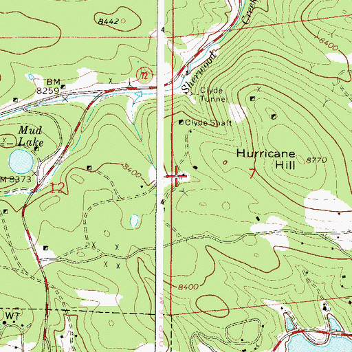 Topographic Map of Hoosier Mine, CO