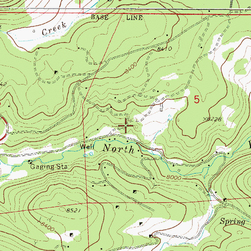 Topographic Map of Hugo Ranch Mine, CO