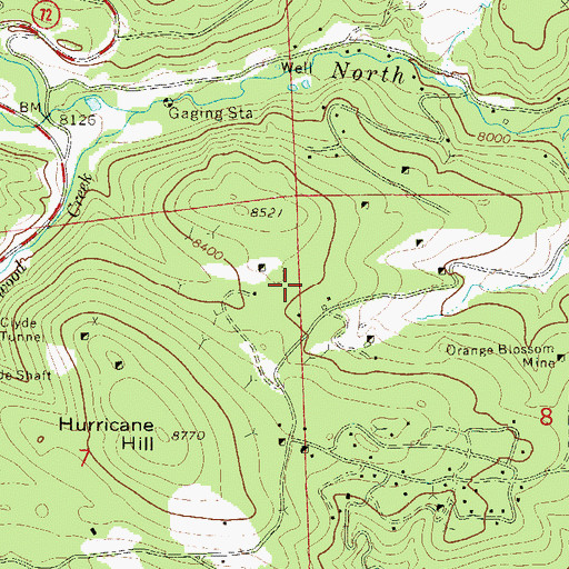 Topographic Map of Japanese Mine, CO