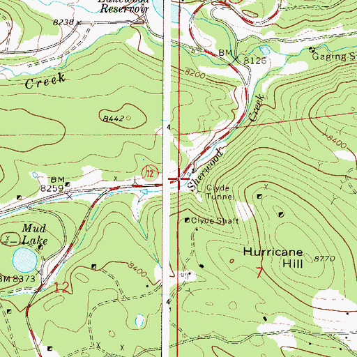 Topographic Map of Lily Mine, CO