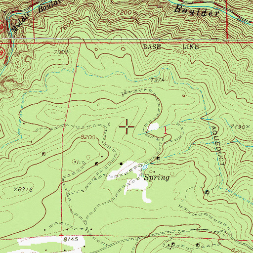 Topographic Map of Molly Gibson Mine, CO