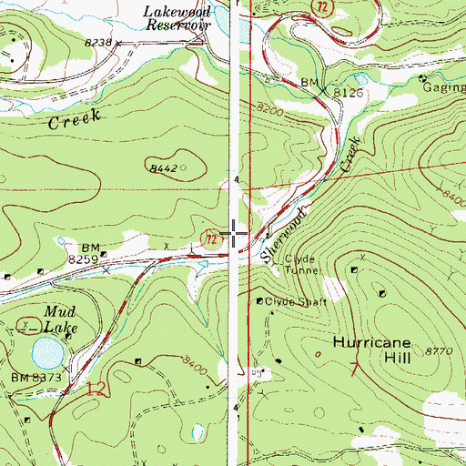Topographic Map of Rakeoff Mine, CO
