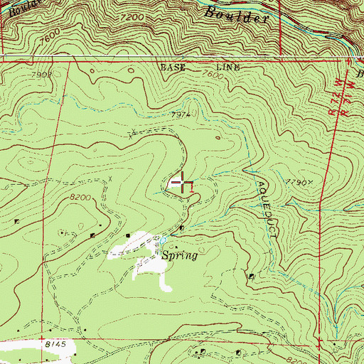 Topographic Map of Valley View Mine, CO