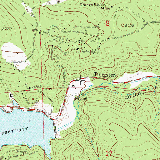 Topographic Map of Vasco Number Two Mine, CO