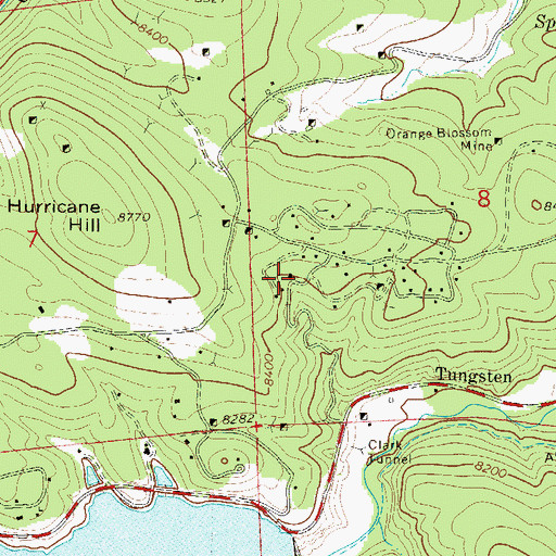 Topographic Map of Vasco Number One Mine, CO