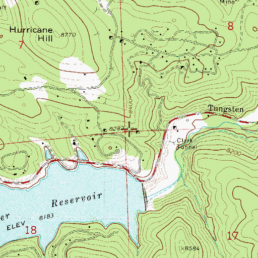 Topographic Map of Vasco Number Six Mine, CO