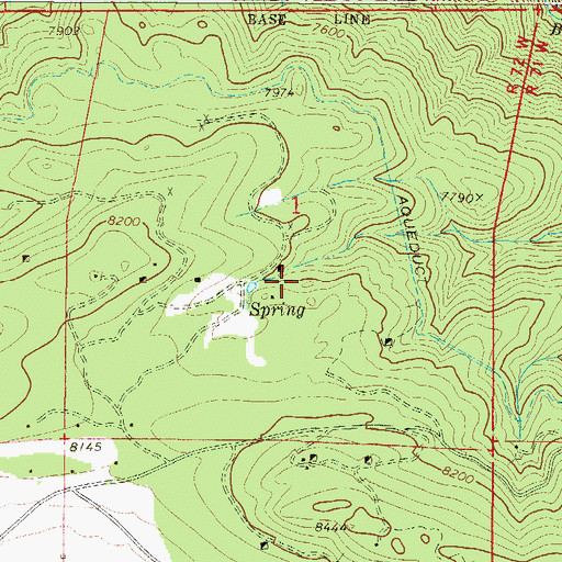 Topographic Map of Wagner Mine, CO