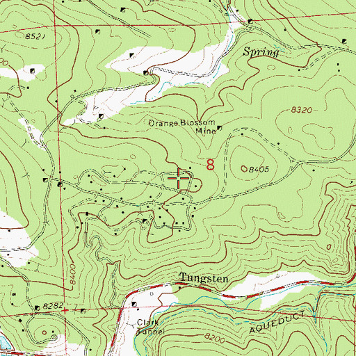 Topographic Map of White Mine, CO