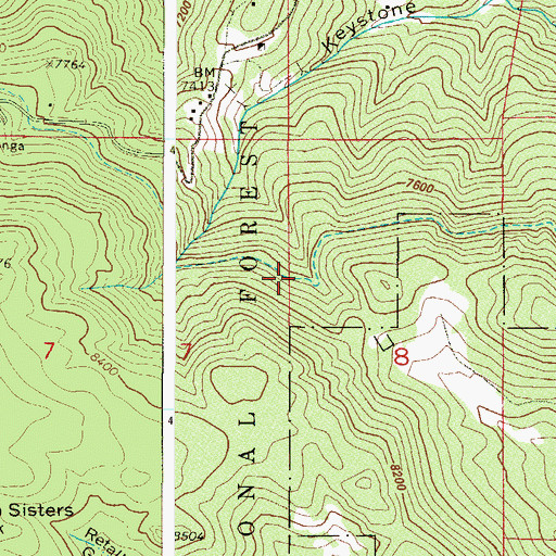 Topographic Map of Eclipse Mine, CO