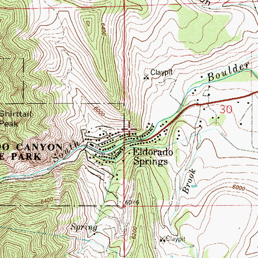 Topographic Map of McCann Clay Mine, CO