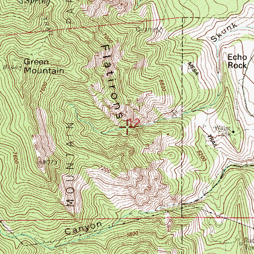 Topographic Map of Table Mesa Pit, CO