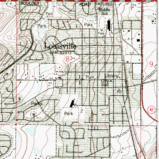 Topographic Map of Ajax Mine, CO