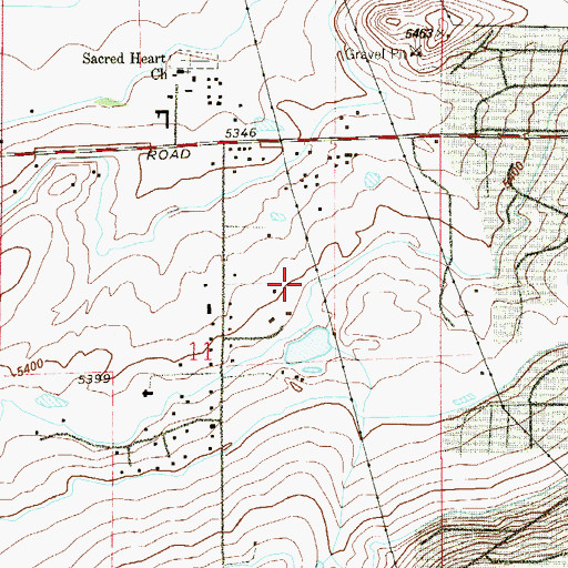 Topographic Map of Alan-Bond Mine, CO