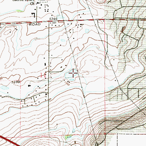 Topographic Map of Blue Goose Mine, CO