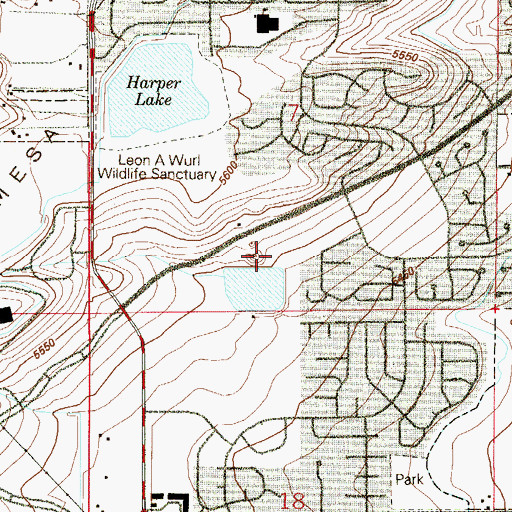 Topographic Map of Champion Mine, CO