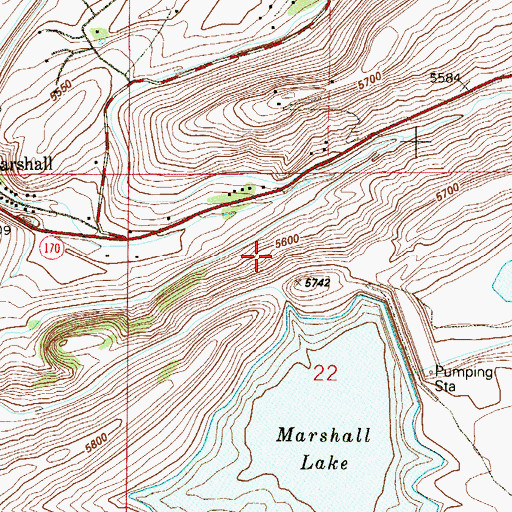 Topographic Map of Cracker Jack Mine, CO