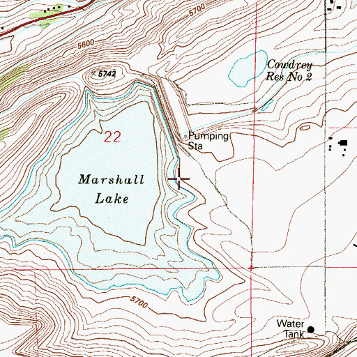 Topographic Map of Cracker Jack Number Two Mine, CO