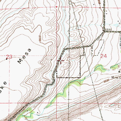 Topographic Map of Eldorado Mine, CO