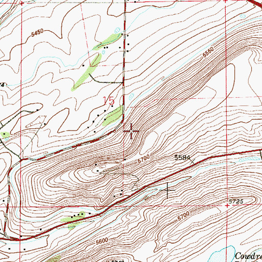 Topographic Map of Fox Mine, CO