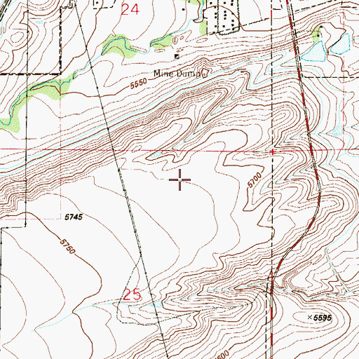 Topographic Map of Industrial Mine, CO