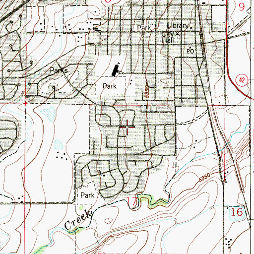 Topographic Map of Leader Mine, CO