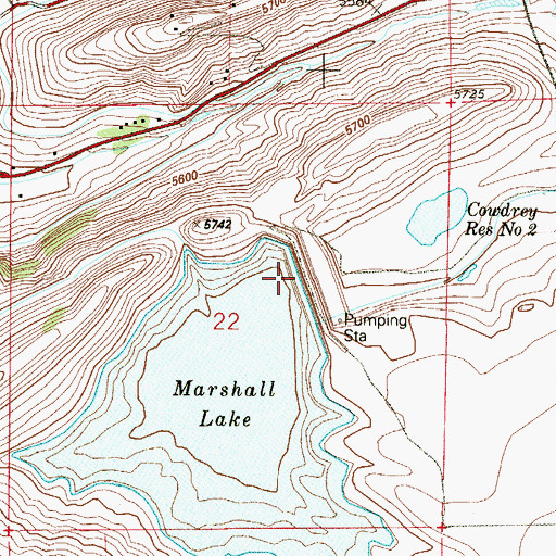 Topographic Map of Morgan and Williams Mine, CO