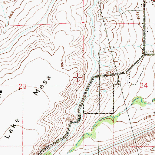 Topographic Map of New Gorham Mine, CO