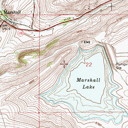 Topographic Map of Number Three Mine, CO