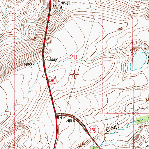 Topographic Map of Premier Mine, CO