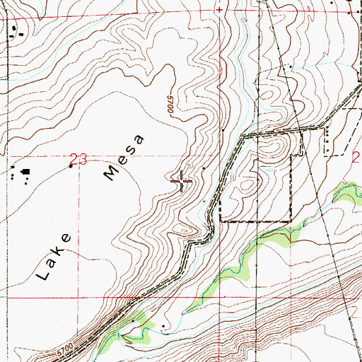 Topographic Map of South Gorham Mine, CO