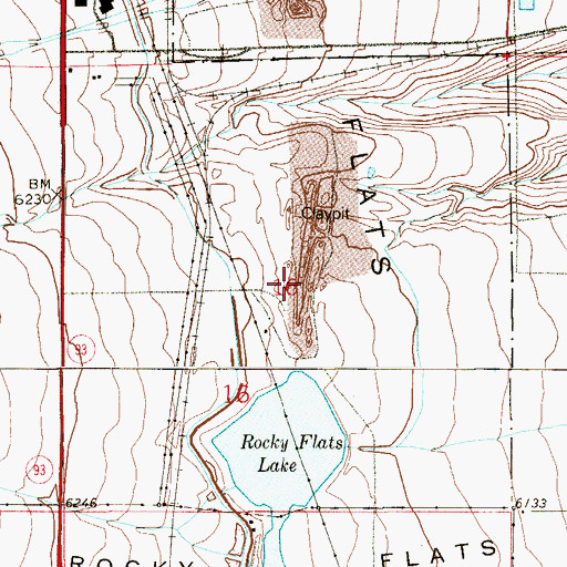 Topographic Map of Fruth Mine, CO