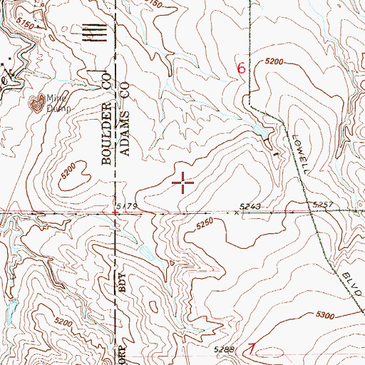Topographic Map of Crandell Number Four Mine, CO
