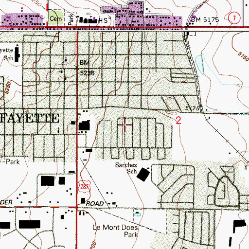 Topographic Map of Cannon Mine, CO