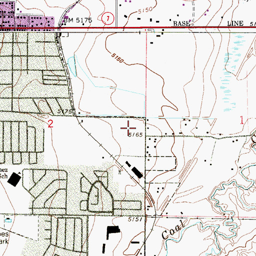 Topographic Map of Capitol Mine, CO