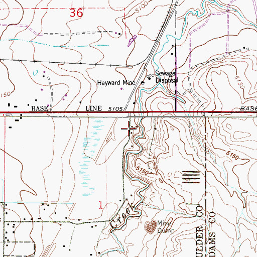 Topographic Map of Caryl Pallot Mine, CO
